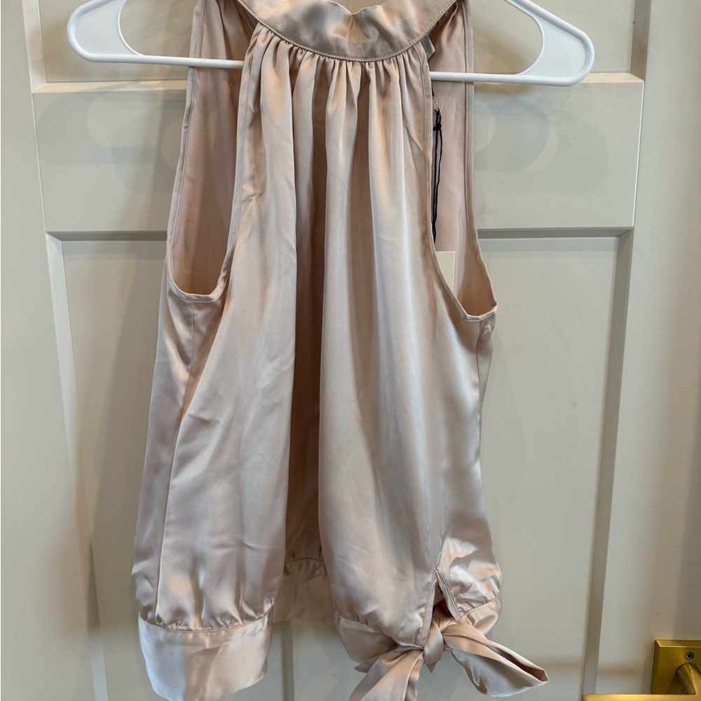 Rachel Zoe Cream Sleeveless Top